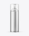 Metallic Aerosol Paint Can with Transparent Cap