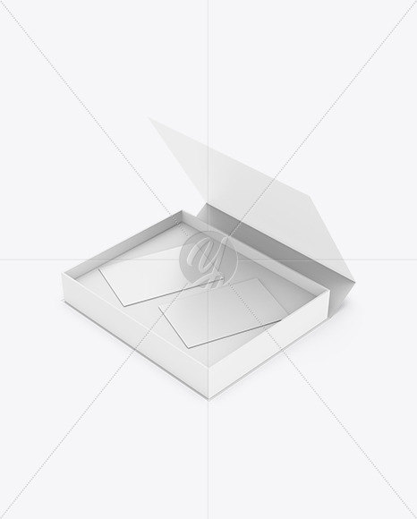 Business Card Box Mockup - High Angle Shot