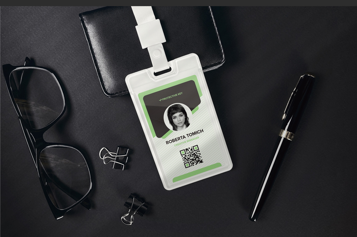 Identity Card Holder Mockup