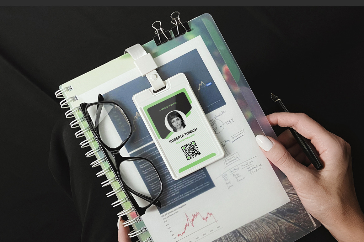 Identity Card Holder Mockup