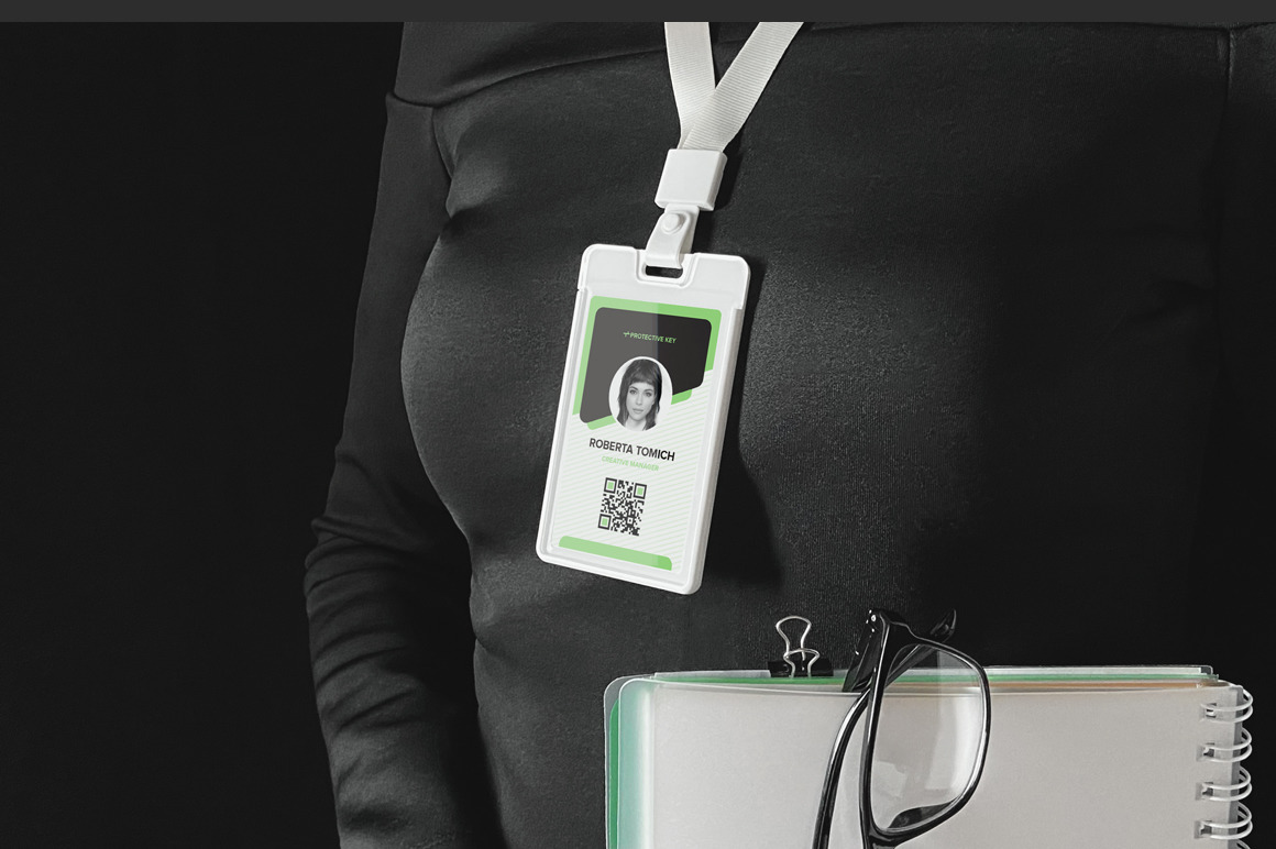 Identity Card Holder Mockup