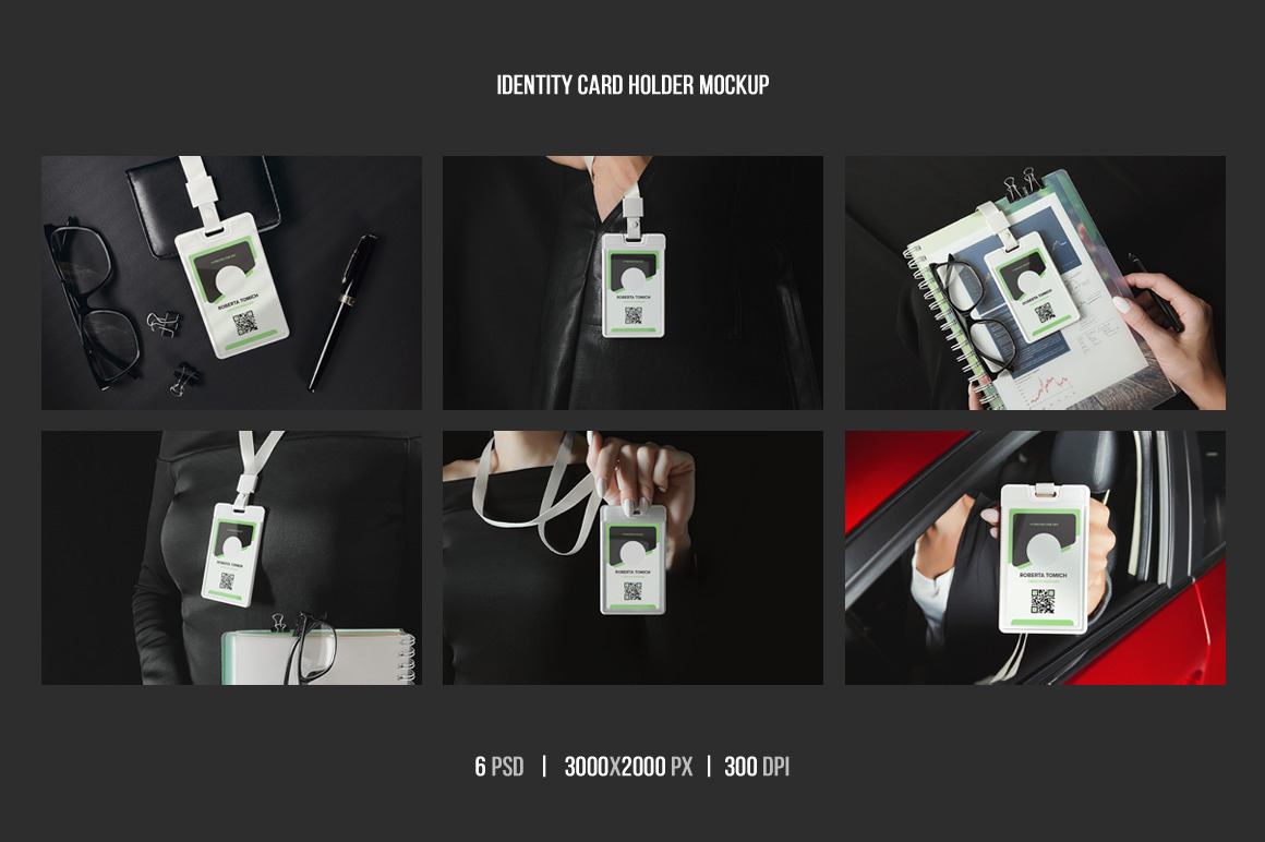 Identity Card Holder Mockup