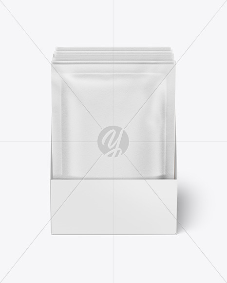 Box with Paper Sachets Mockup