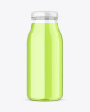 Clear Glass Juice Bottle Mockup