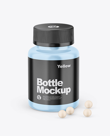 Glossy Bottle Mockup - Sport bottle mockup