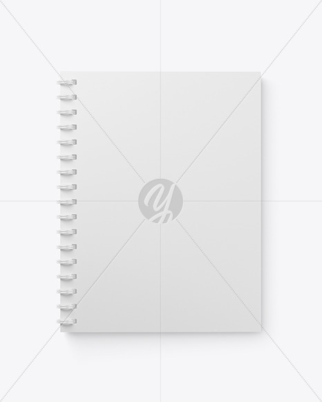 Spiral US Letter Notebook Mockup