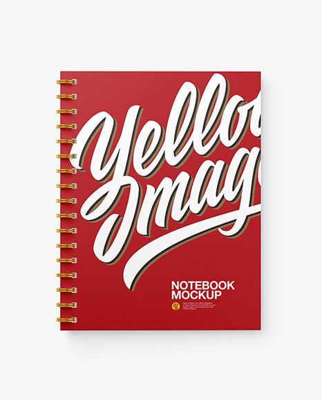 Spiral US Letter Notebook Mockup