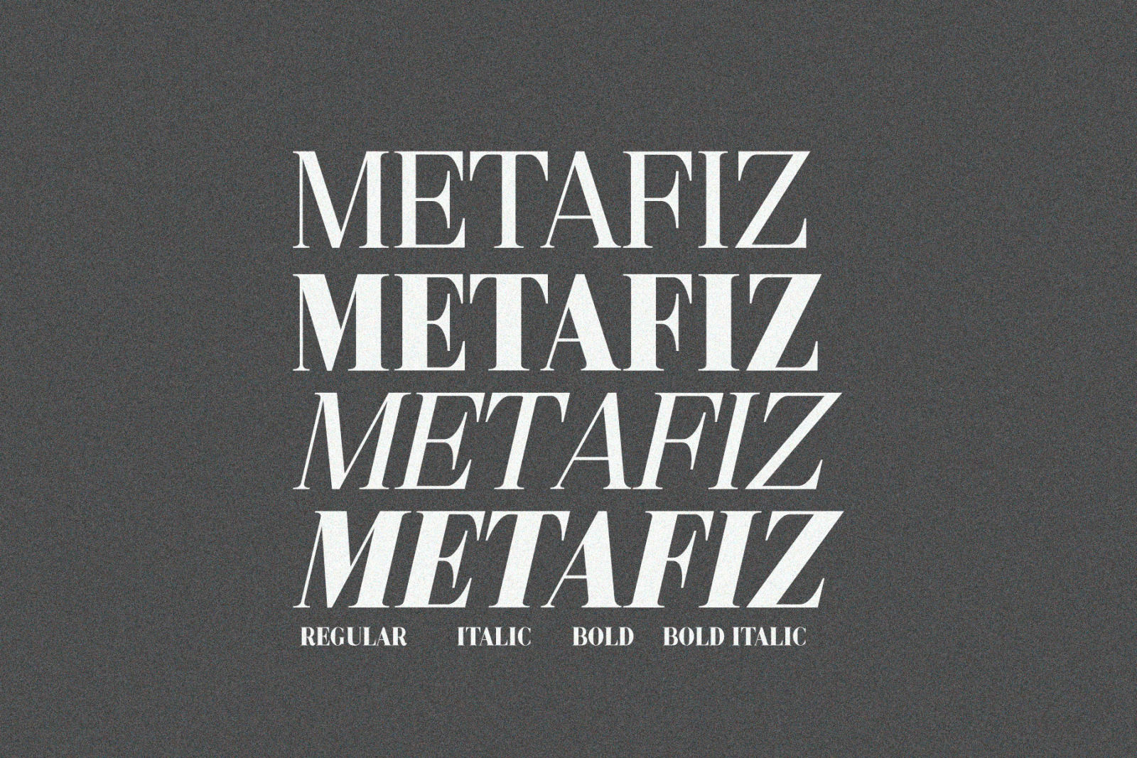 Metafiz - An elegant font