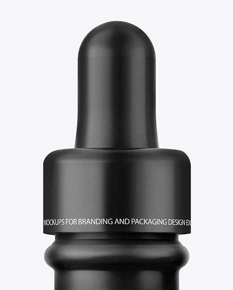 Matte Dropper Bottle Mockup