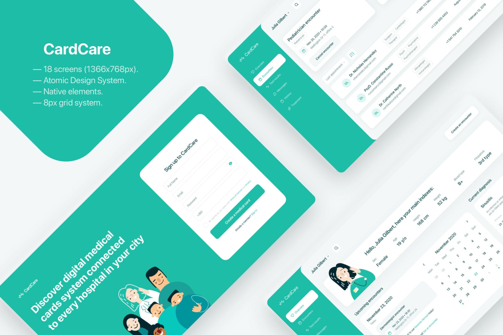 CardCare — Medical UI Kit