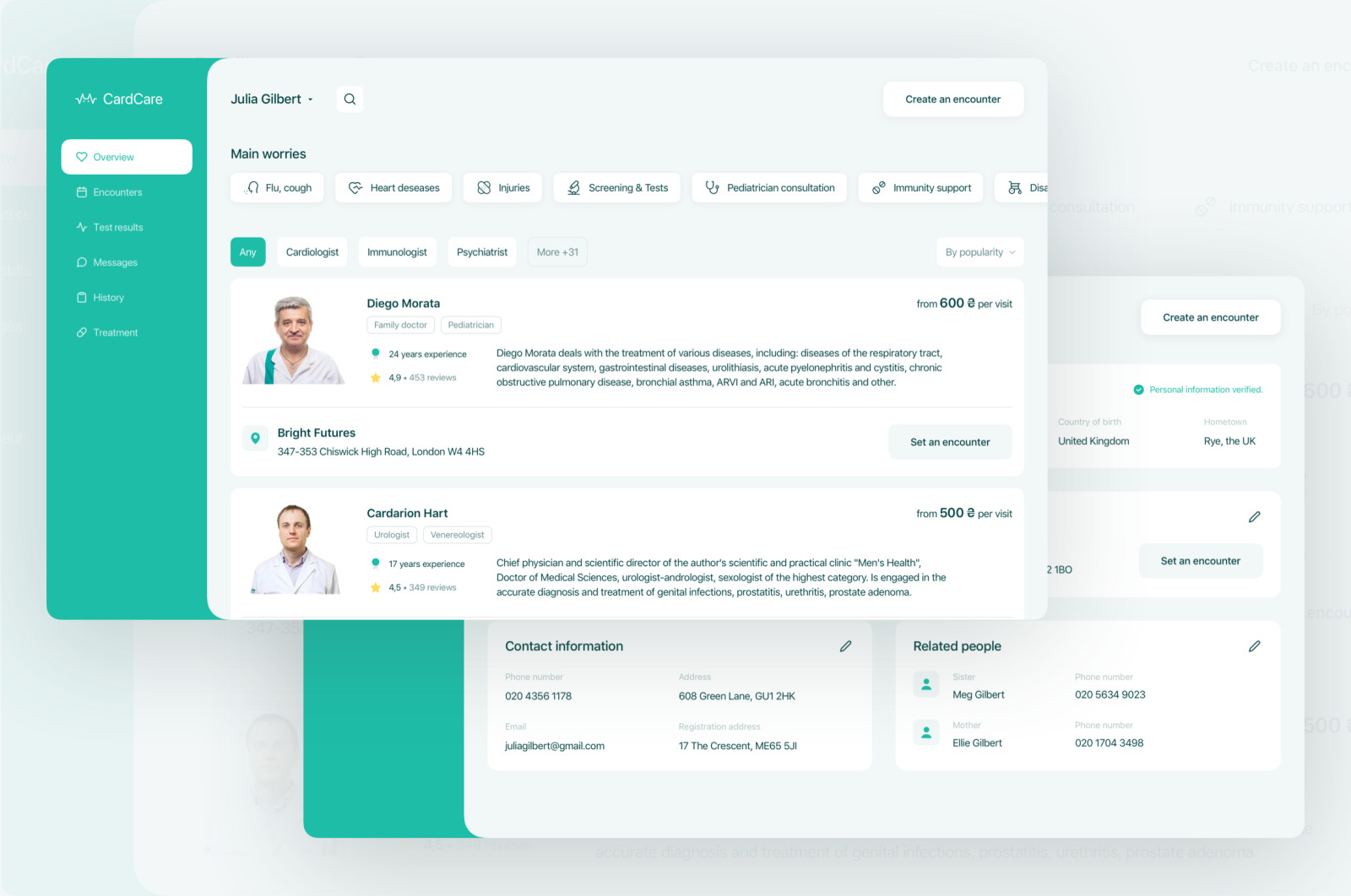 CardCare — Medical UI Kit CardCare — Medical UI Kit