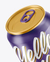 Metallic Drink Can w/ Glossy Finish Mockup