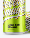 Matte Metallic Drink Cans Mockup