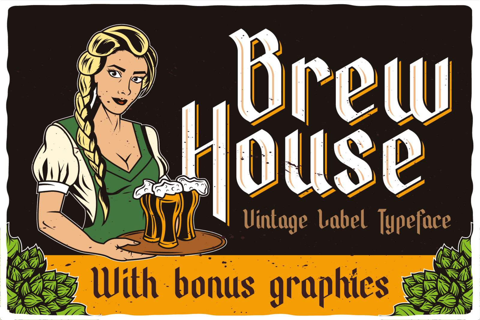 Brew House Label Font Brew House Label Font
