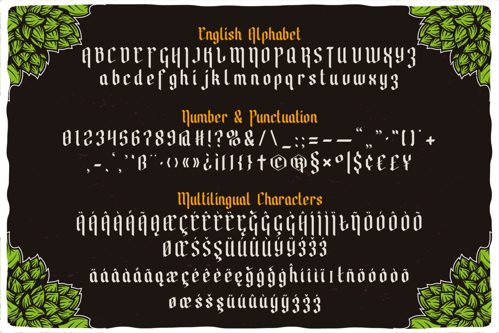 Brew House Label Font Brew House Label Font