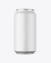 Aluminium Can With Matte Finish Mockup