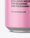 Aluminium Can With Matte Finish Mockup