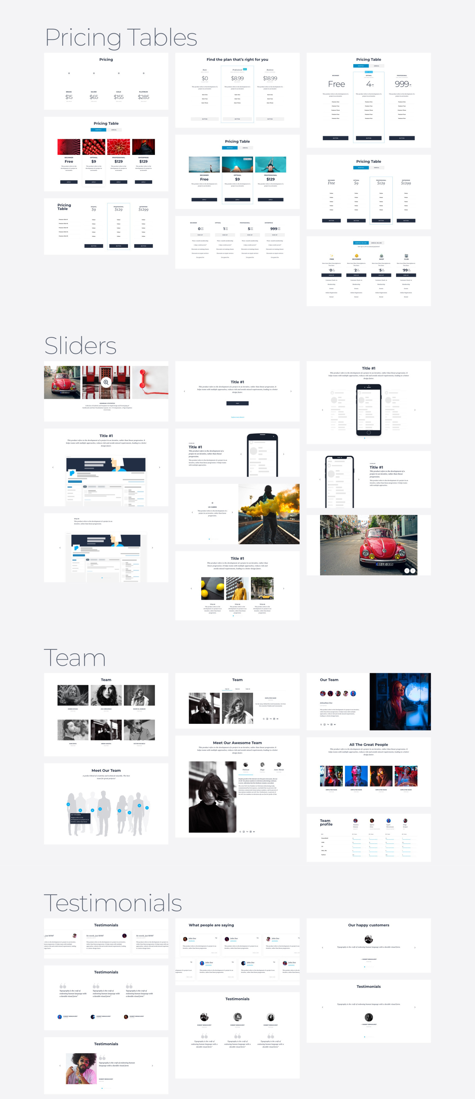 Protogonist 4 | Ultimate UI Kit for Landing Pages