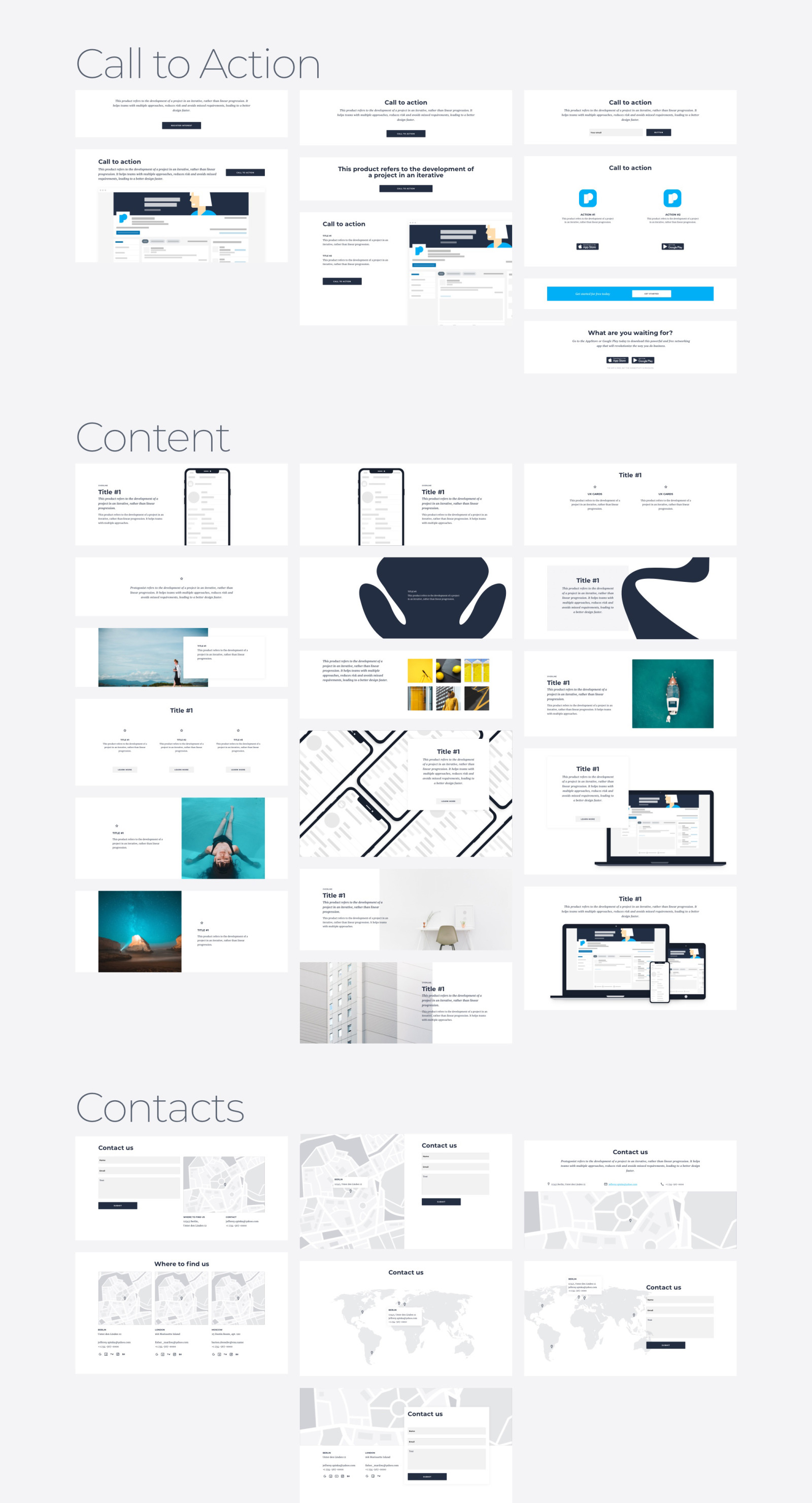 Protogonist 4 | Ultimate UI Kit for Landing Pages