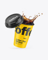 Matte Coffee Cup w/ Splash Mockup