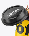 Matte Coffee Cup w/ Splash Mockup