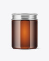 Amber Cosmetic Jar Mockup