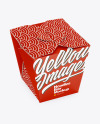 Matte Paper Noodles Box Mockup - High Angle Shot