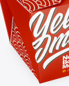 Matte Paper Noodles Box Mockup - High Angle Shot