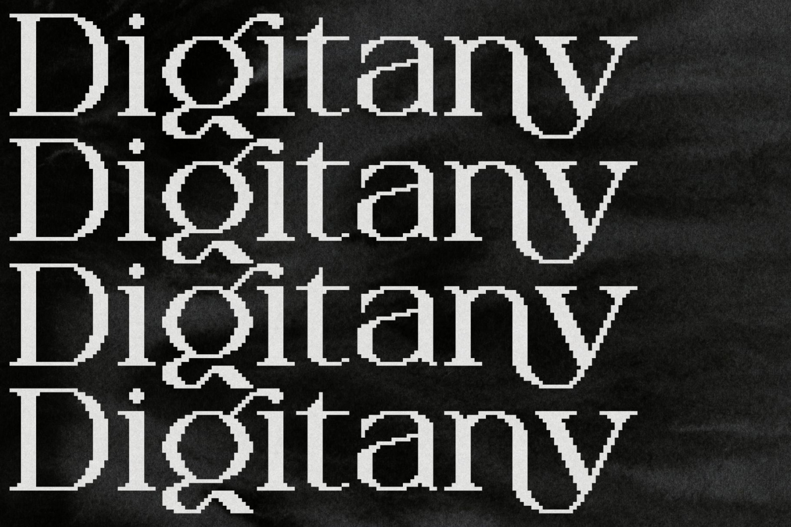 Digitany - Multipurpose Serif-Pixel Display Font