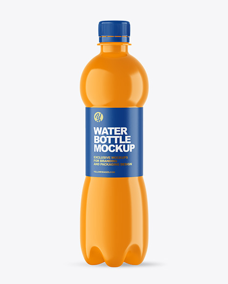 Glossy PET Bottle Mockup