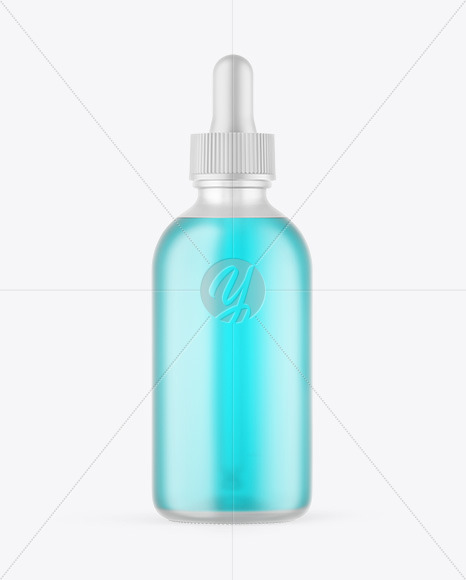 Frosted Glass Dropper Bottle Mockup