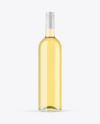 Clear Glass White Wine Bottle Mockup