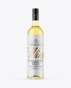 Clear Glass White Wine Bottle Mockup