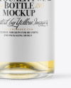 Clear Glass White Wine Bottle Mockup