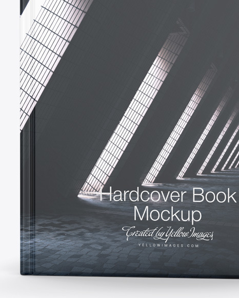 Hardcover Book w/ Matte Cover Mockup