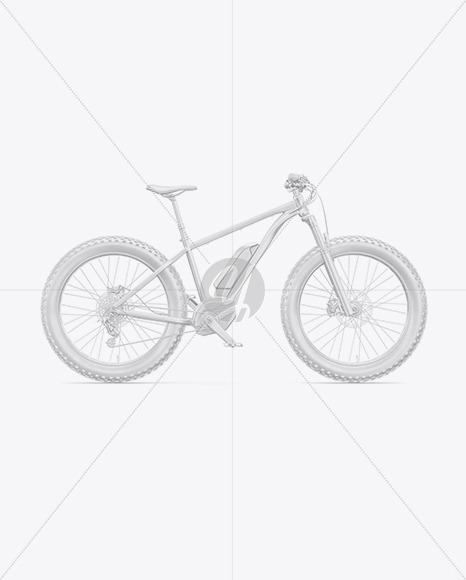 Fat Bike Mockup - Right Side View