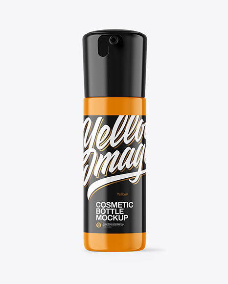 Glossy Cosmetic Bottle Mockup