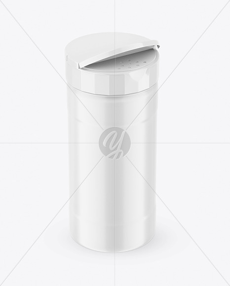 Opened Matte Salt Jar Mockup