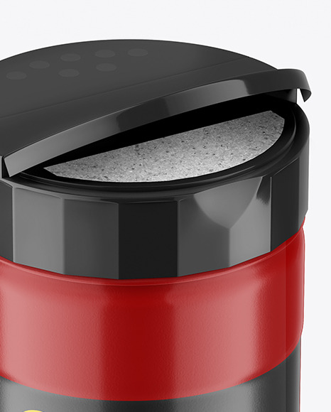 Opened Matte Salt Jar Mockup