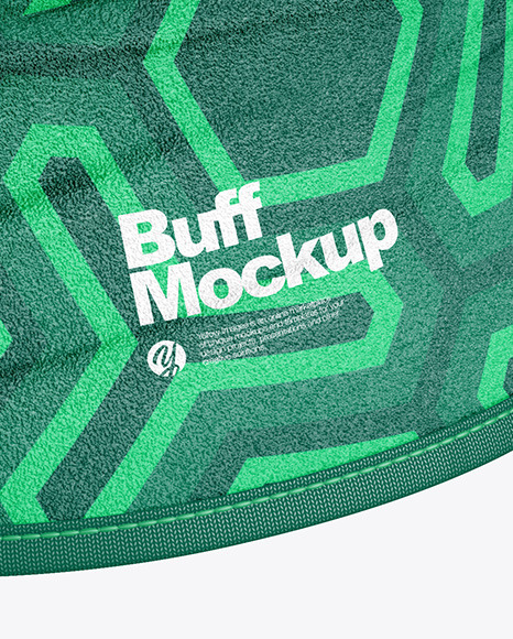 Fleece Buff Mockup - Half Side View