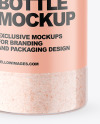 Glossy Clear Jar with Pink Salt Mockup