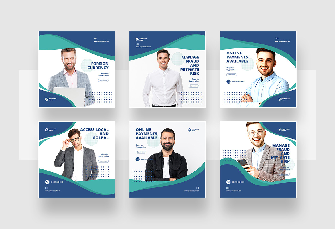 Elegant Corporate Instagram Post Story Template Elegant Corporate Instagram Post Story Template