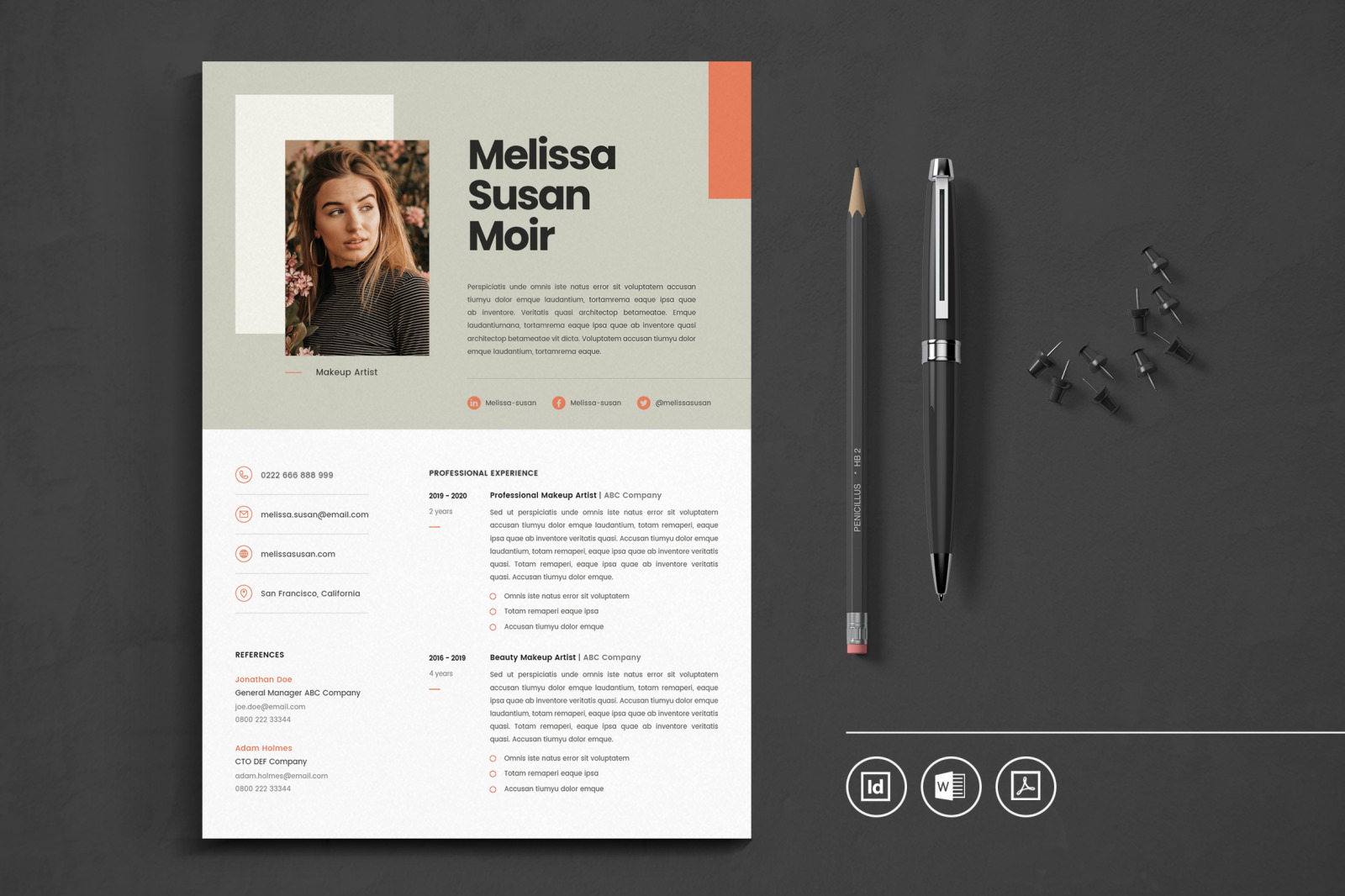 Big Bundle Professional CV Resume Indesign Template