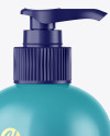 Glossy Sanitizer Bottle w/ Closed Pump Mockup