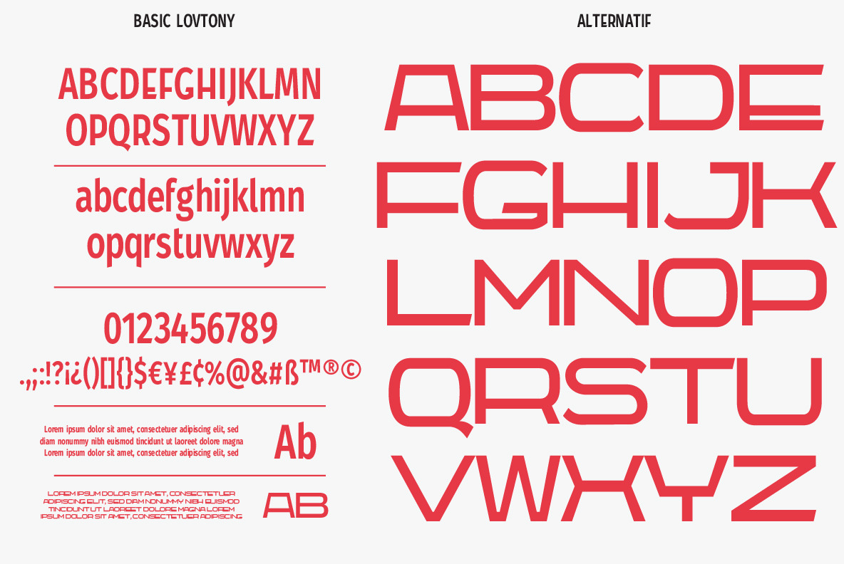 Lovtony Font Duo Lovtony Font Duo
