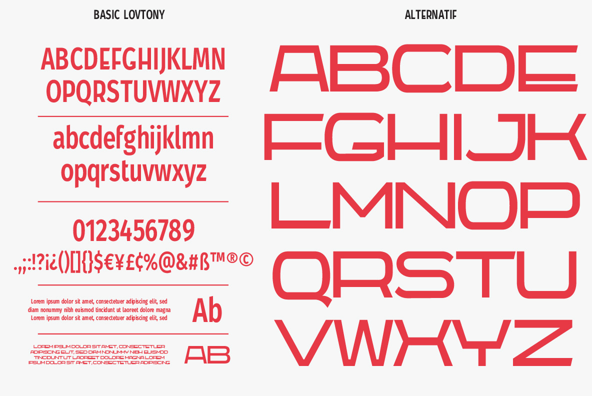 Lovtony Font Duo