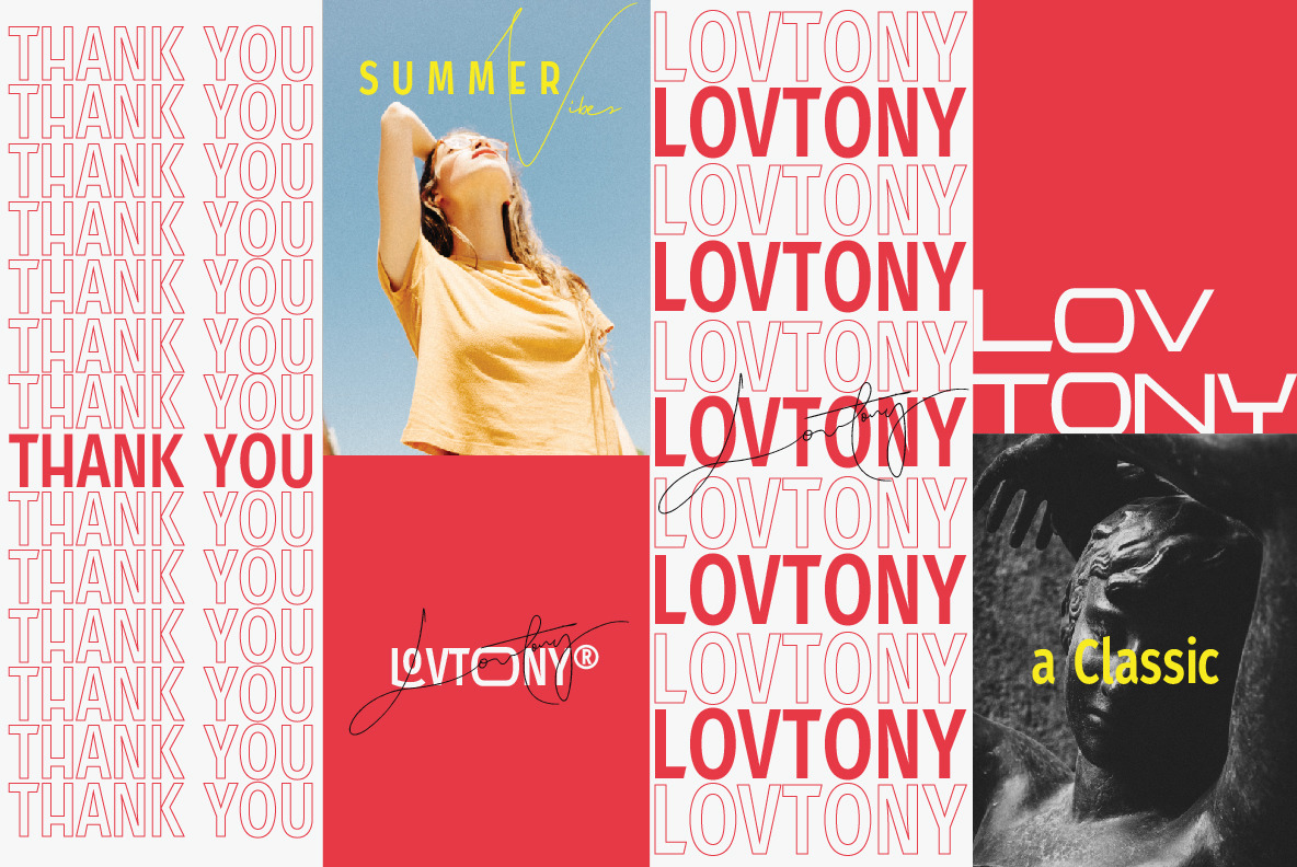 Lovtony Font Duo Lovtony Font Duo