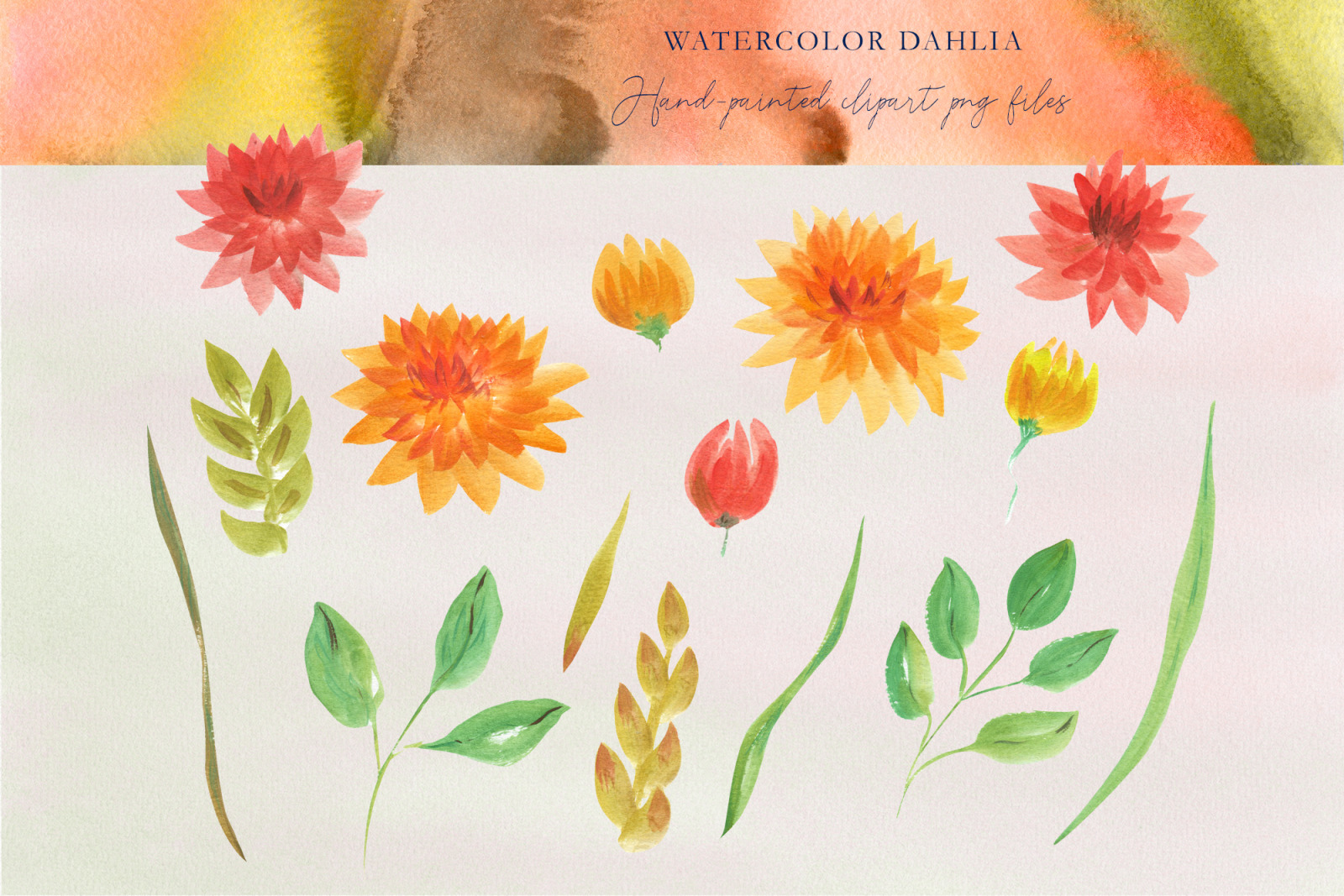 Autumn floral wreath clipart Fall watercolor, dahlia flower clipart, Thanksgiving bouquets