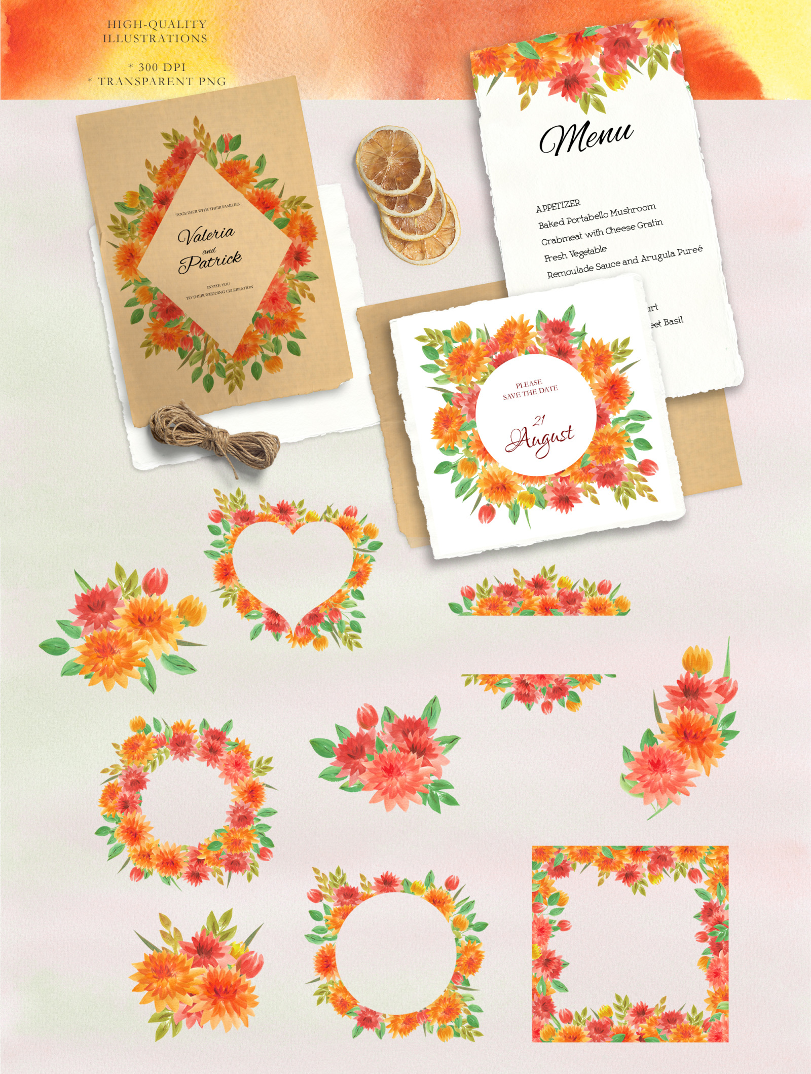 Autumn floral wreath clipart Fall watercolor, dahlia flower clipart, Thanksgiving bouquets