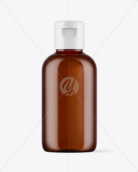 Amber Cosmetic Bottle Mockup